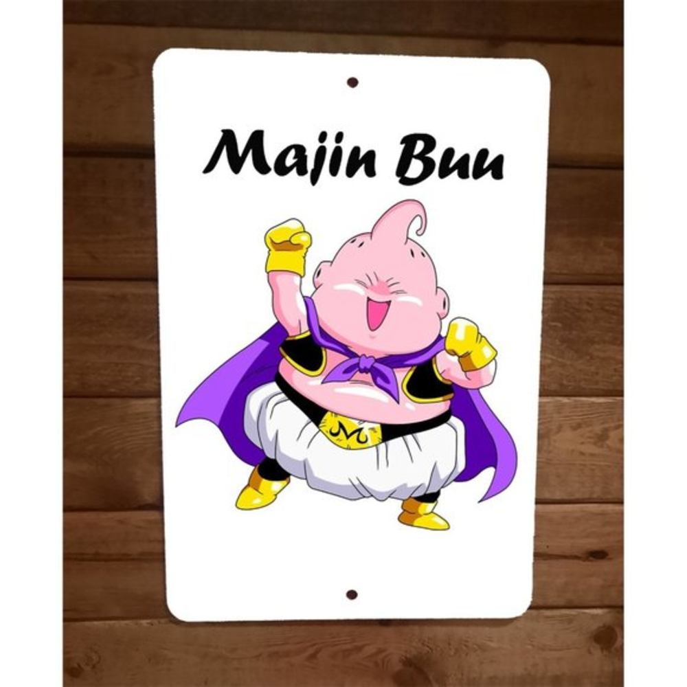 Majin Buu Dragonball Z 8x12 Metal Wall Sign‎
